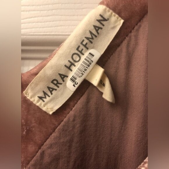 š24 HOUR SALE PRICEā¤ļøMARA HOFFMAN Pink Silk Blend Midi Dress Size Large - Picture 11 of 13